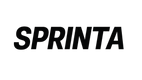 Sprinta logo i sort tekst – løbeudstyr til en fair pris